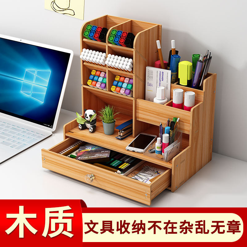 DIY Wooden Desk Organizer