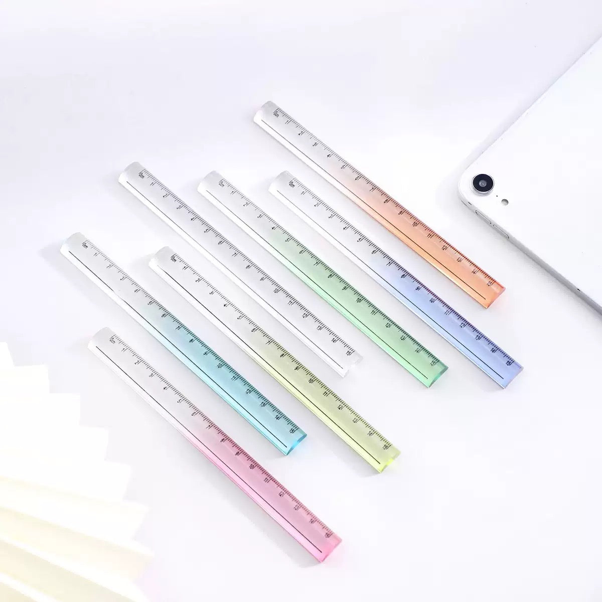 Glass Curved Crystal Ruler