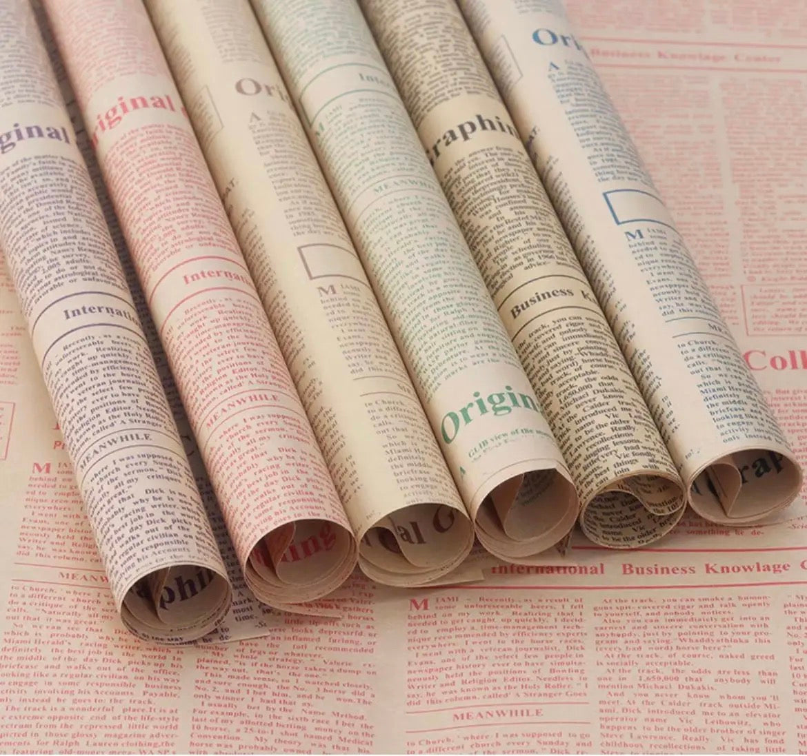 Old News Paper Wrapping Sheet