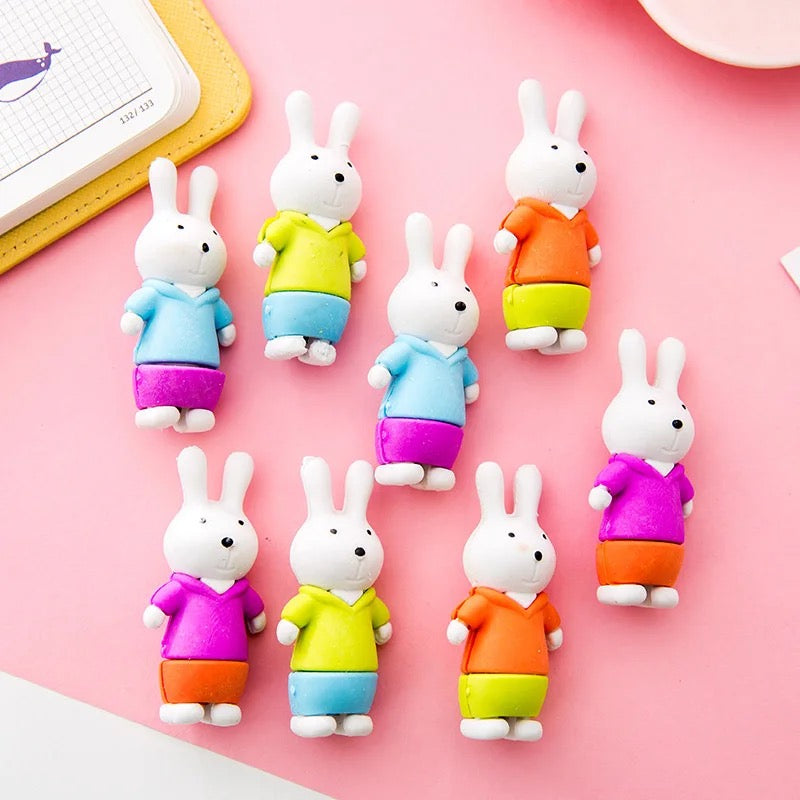 Bunny Eraser 5pcs Set