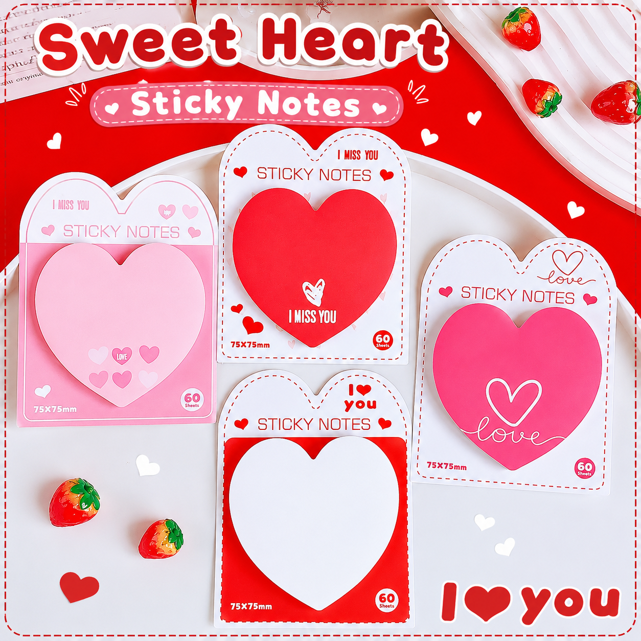 Kawaii Sweet Heart Sticky Note
