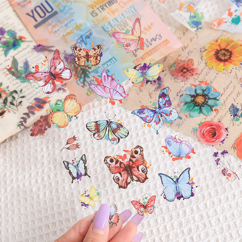 Rose Journal Sticker (6 Sheets)