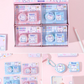 Mini 2pcs Set Keychain Puffy Diary