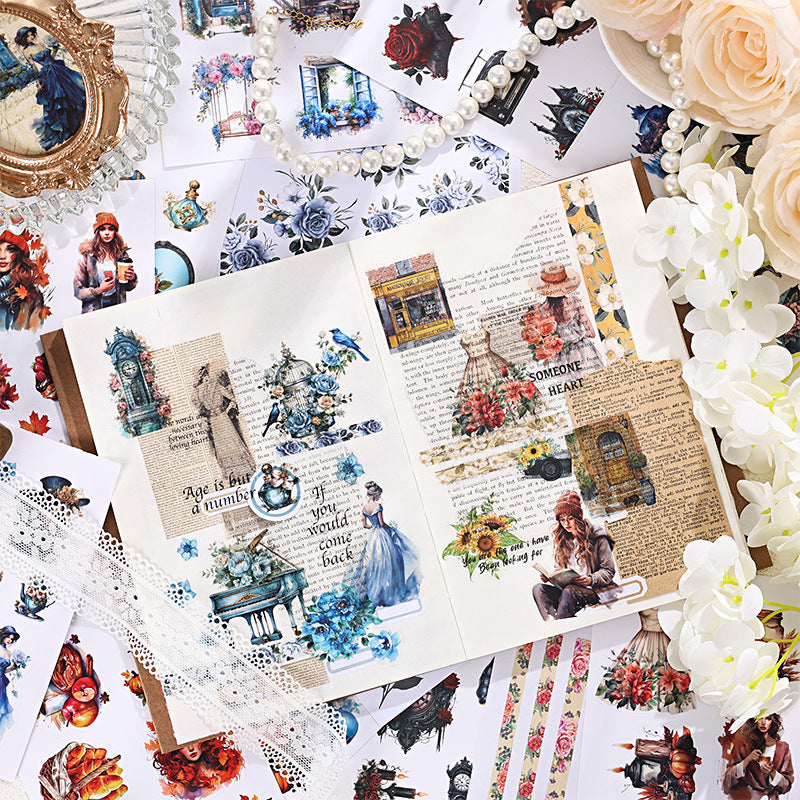 Vintage Garden Deco Sticker Book