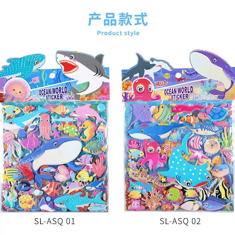 Ocean World Puffy Sticker Pack