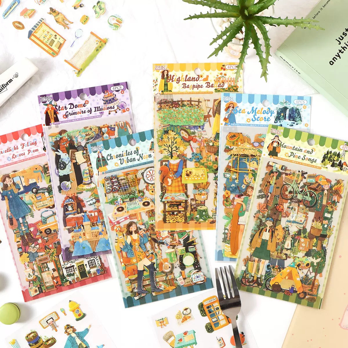 Whimsical Girl Deco Sticker Pack