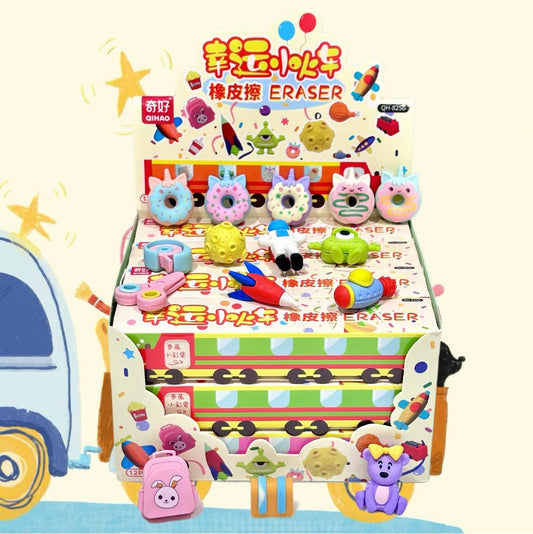 Blind Train Box Eraser