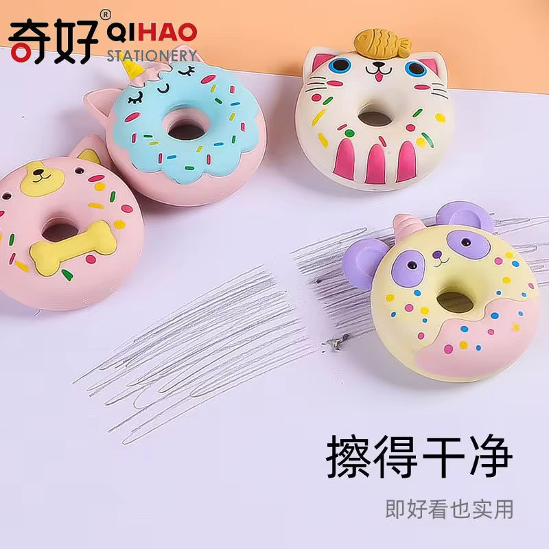 Cute Animal Donut Eraser
