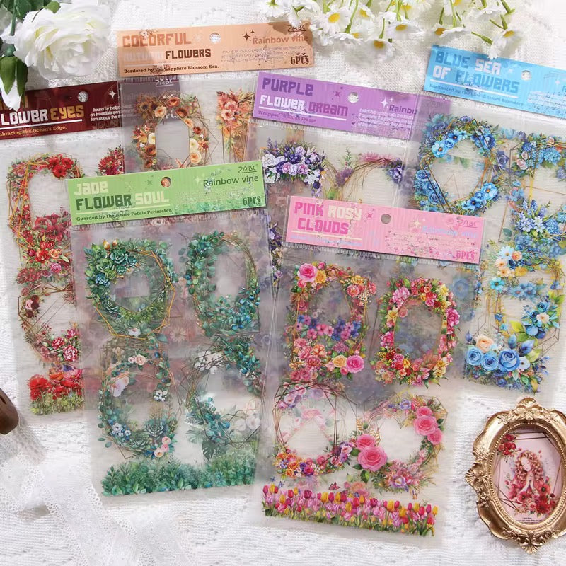 Floral Wreath Stickers