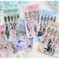 Girly Journaling Stickers Set of 6sheet