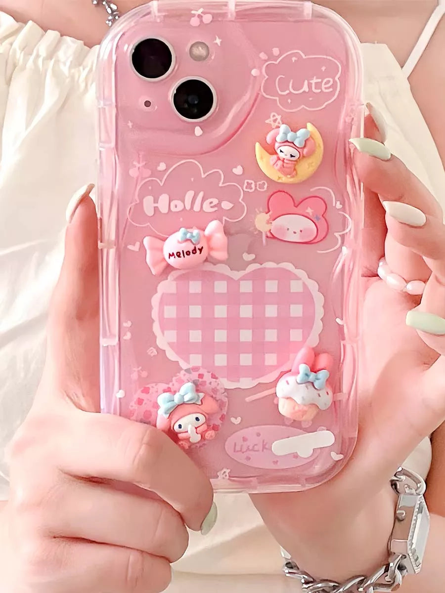 My Melody Iphone Case With Charm