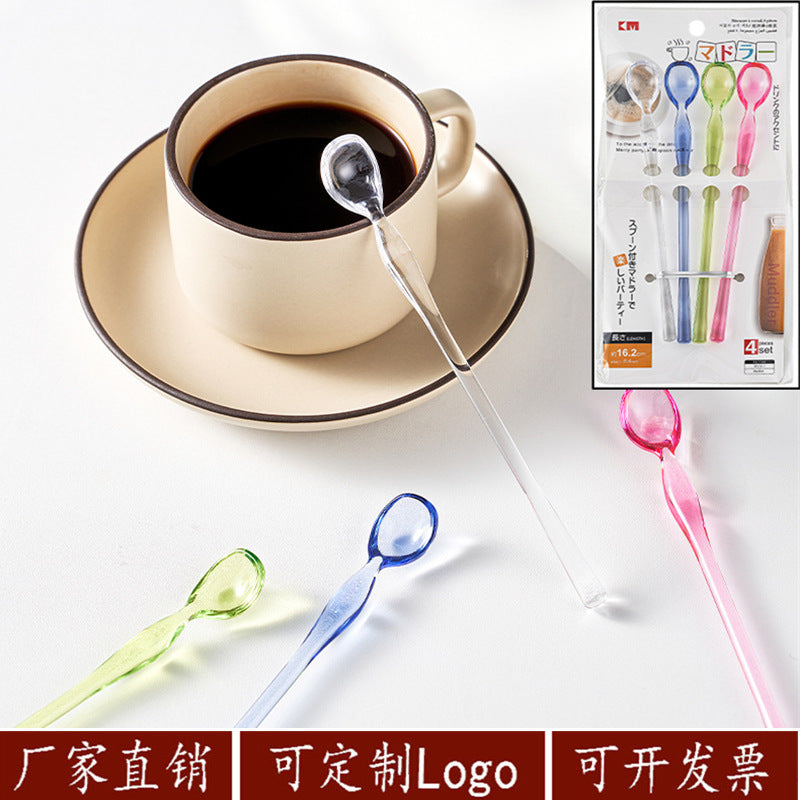 Jelly Milk Tea Spoon Set 4 pcs