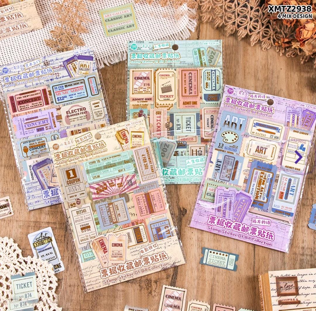 Postal Stamp Journal Sticker