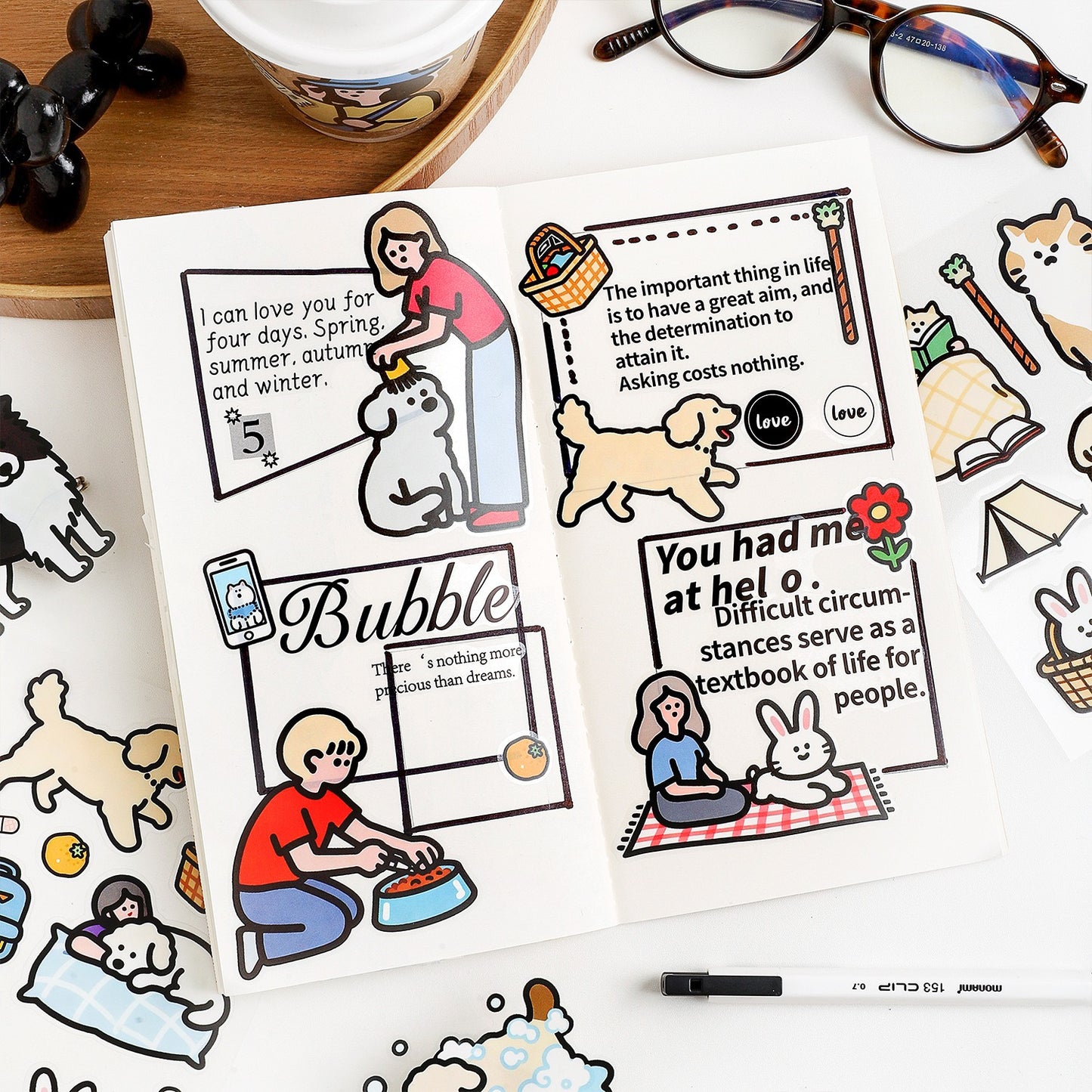 Happy Pals Doodle Sticker
