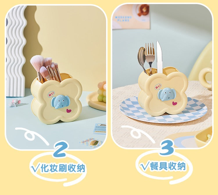 Cute Elephant Desk Organizer