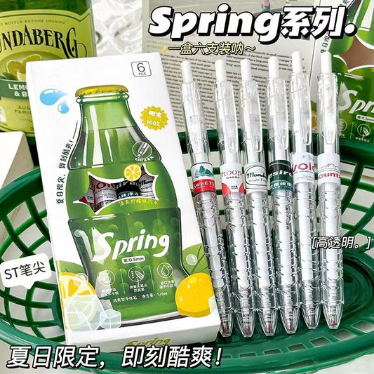 Moka Spring Gel Pen Set