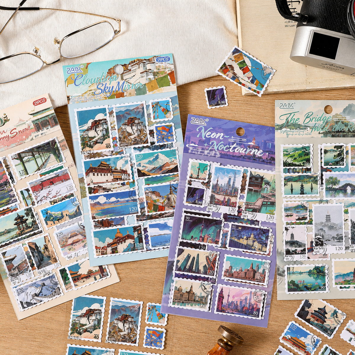 Dreamy Postcard Stamps