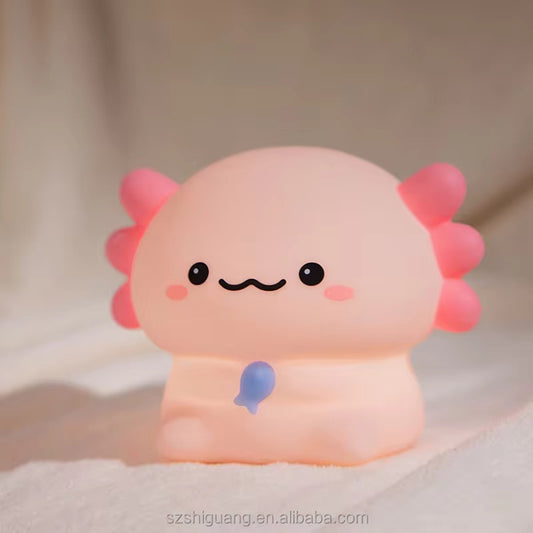 Kawaii Axolotl Silicone Lamp