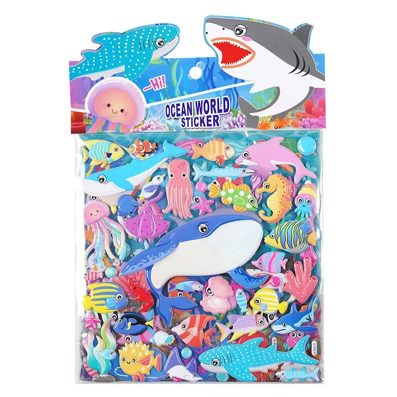 Ocean World Puffy Sticker Pack