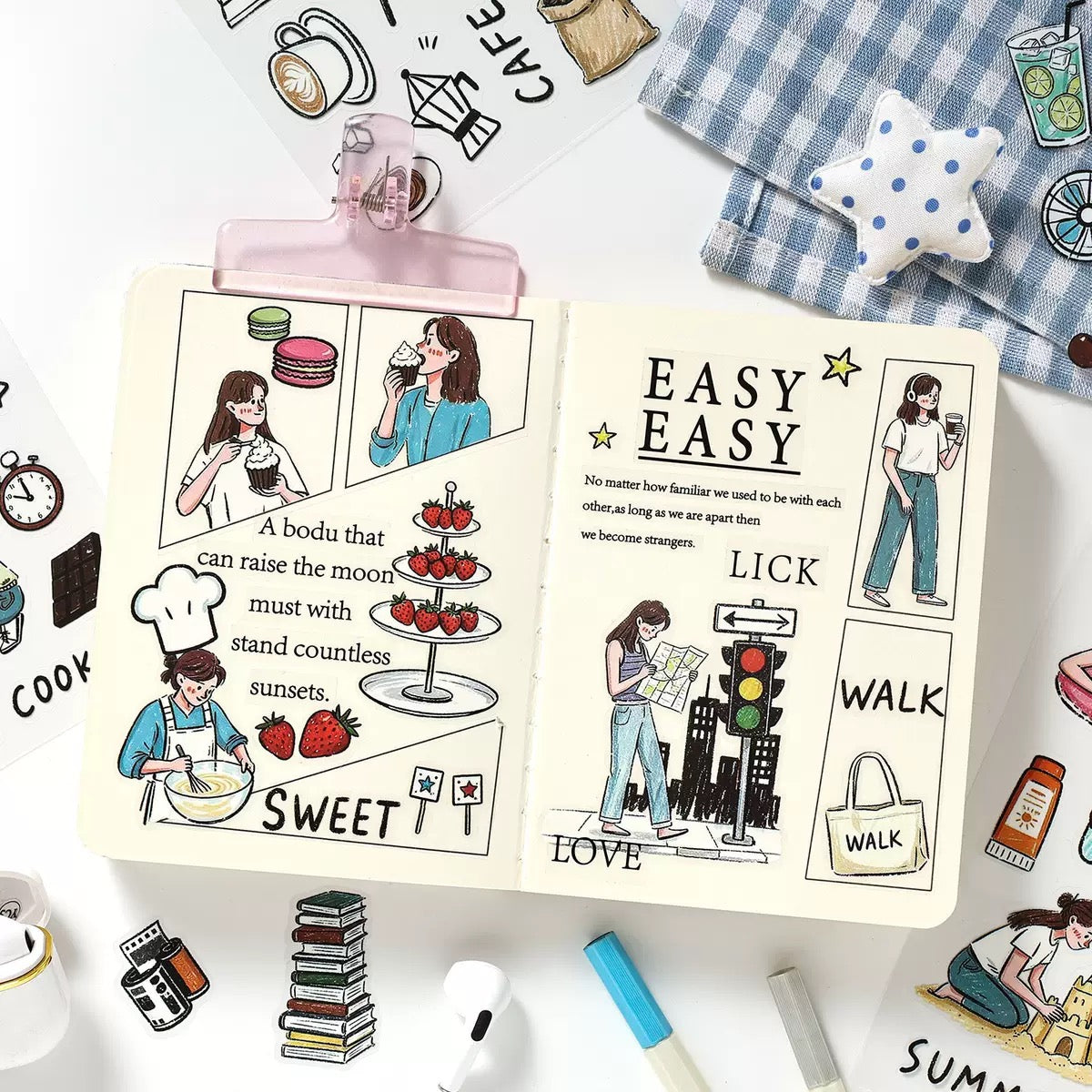 Girly Daily Moments Stickers