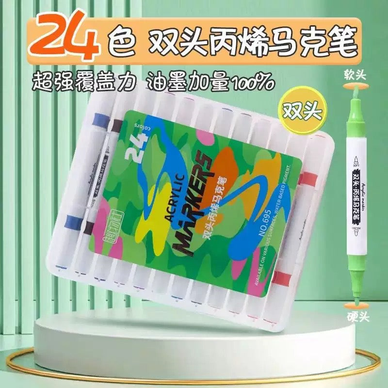 Kawaii Dual-Tip Acrylic Markers
