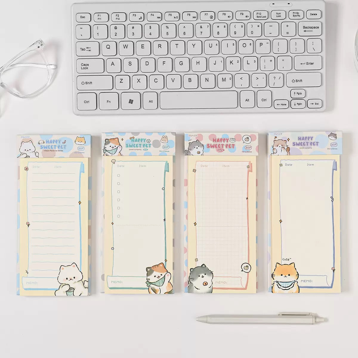 Happy Kitty Memo Pad