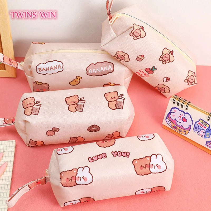 Kawai Cute Bear Pencil Pouch