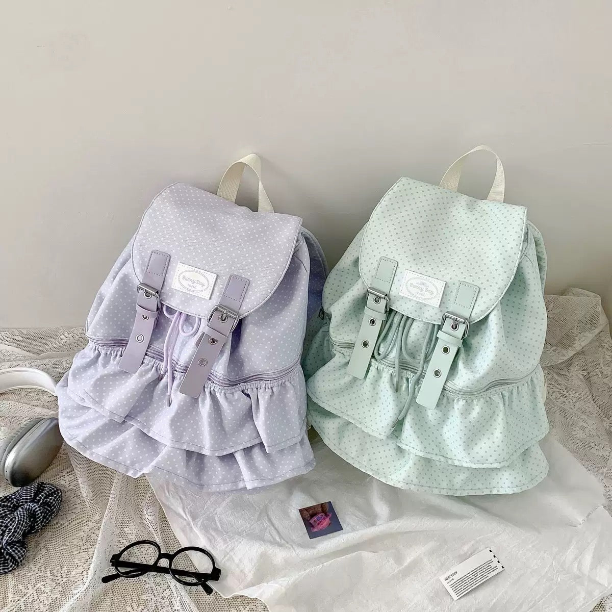 Latte Polka Backpack