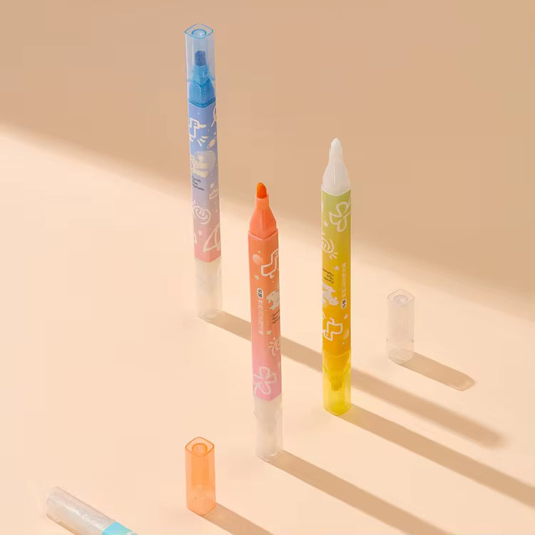 Rainbow Glitter Erasable Highlighter