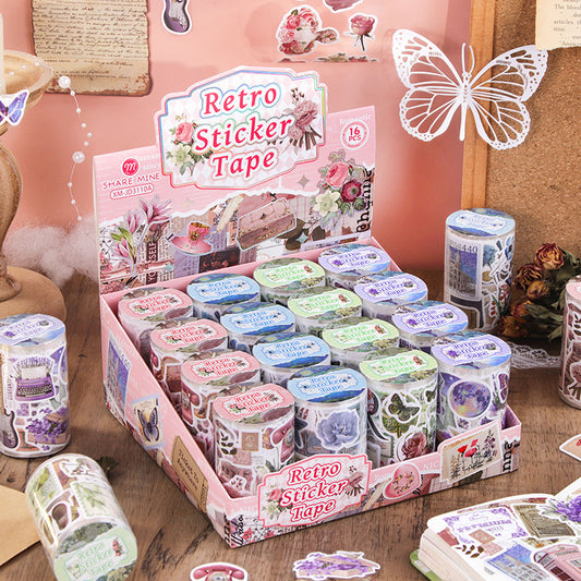 Retro Journaling Sticker Roll
