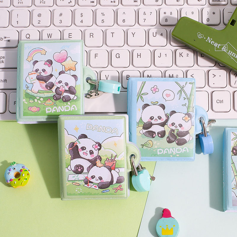 Panda Mini Lock Diary