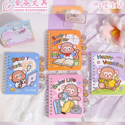 Mini Study Spiral Diary With Bookmark