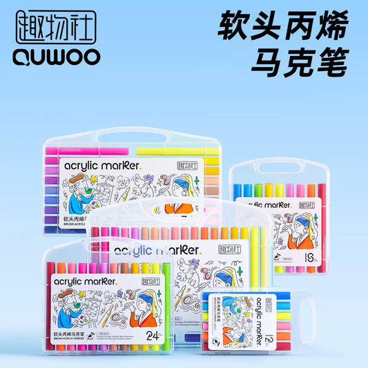 Brush-Tip Acrylic Markers