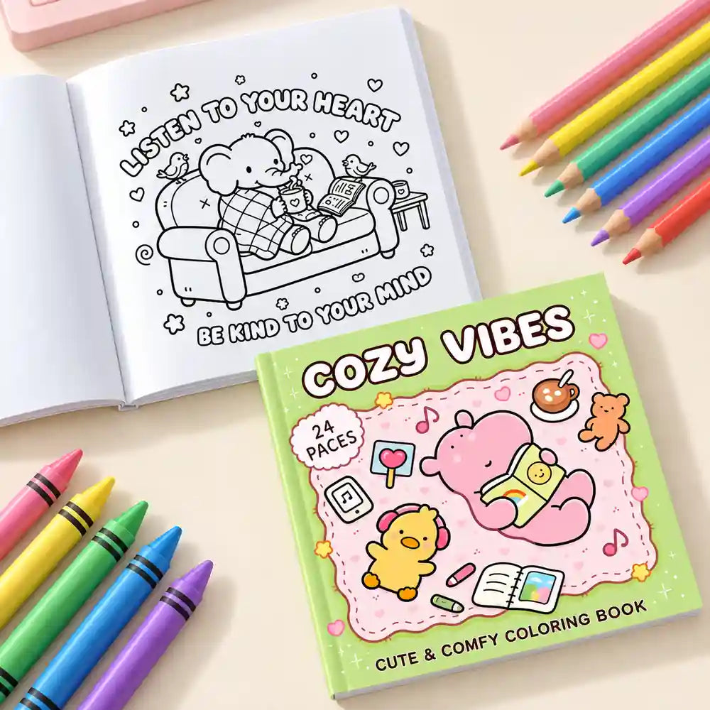Cozy Vibes Coloring Book