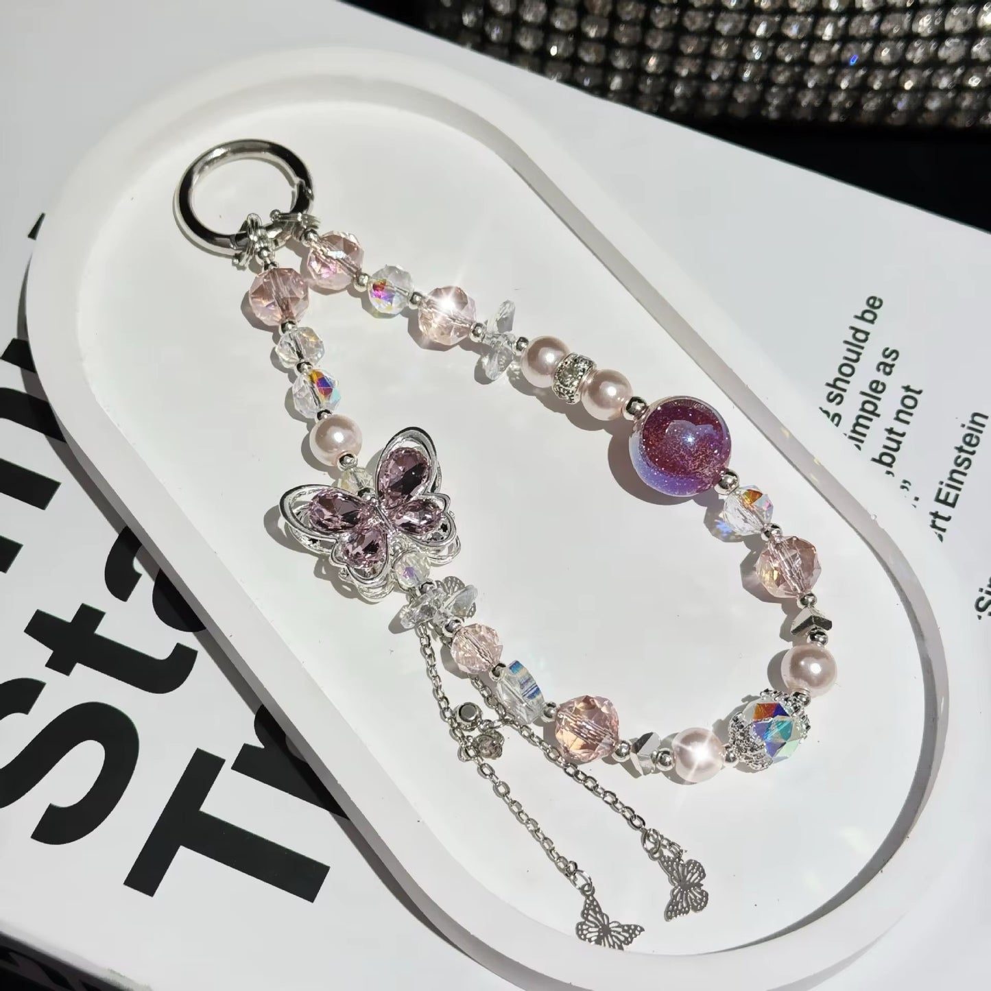 Butterfly Mobile Keychain