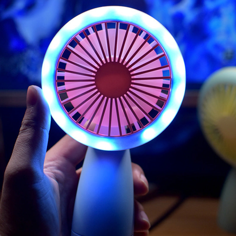Kawaii Mini Fans With Lights