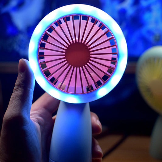 Kawaii Mini Fans With Lights