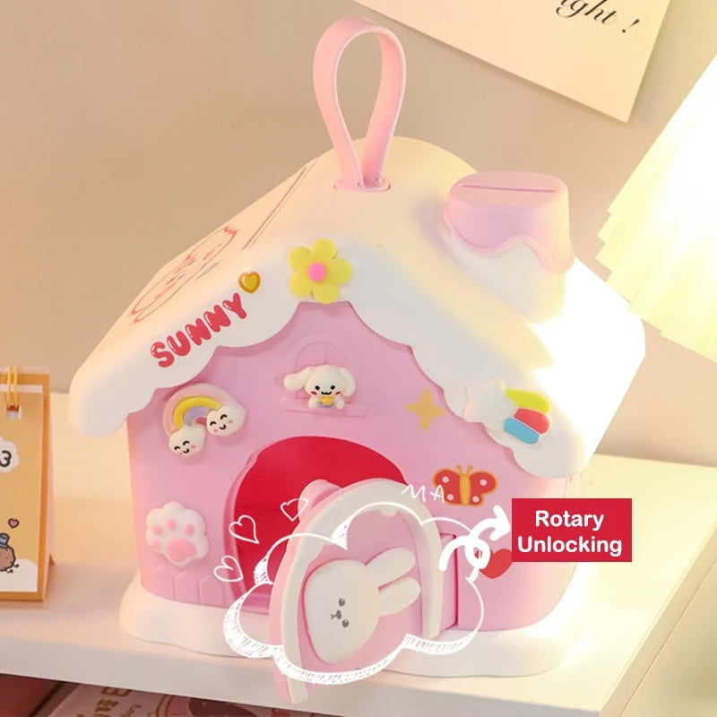 Kawaii Snow House Mini Piggy Bank