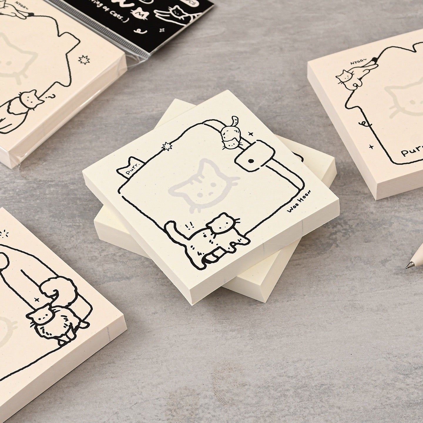 Doodle Kitty Sticky Note