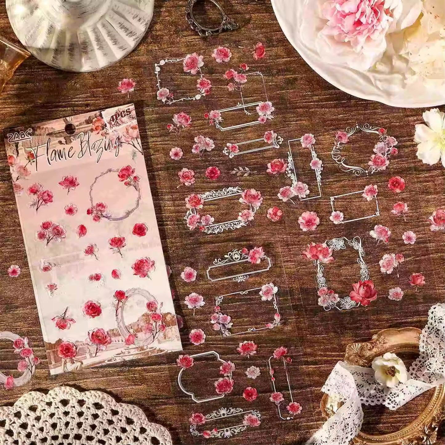 Floral Wreath Deco Sticker