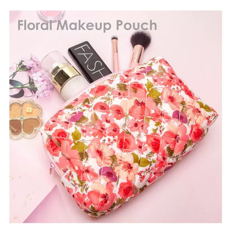 Pinteresty Floral Makeup Pouch