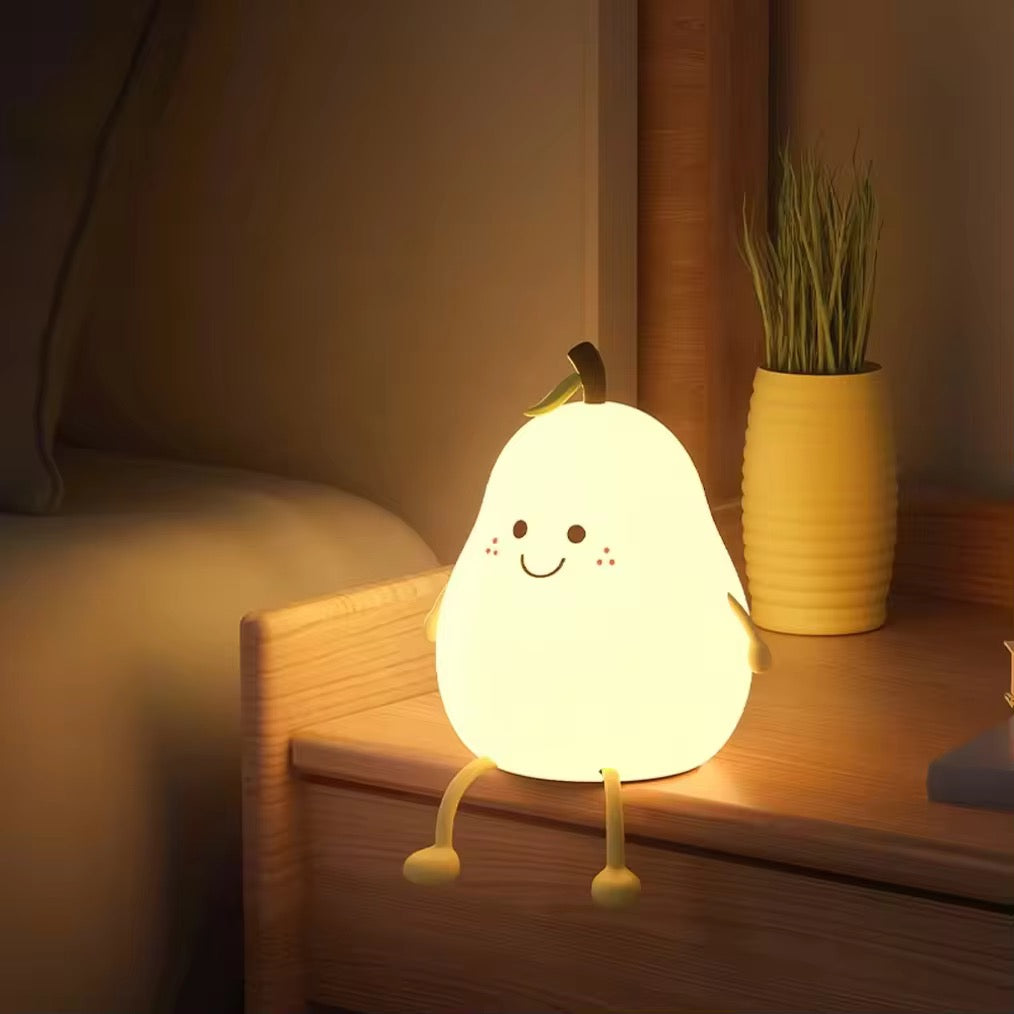 Pear silicon lamp
