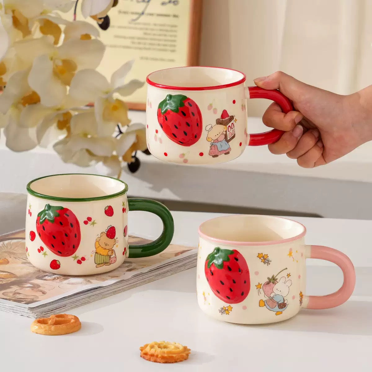 Strawberry Ceramic Mug