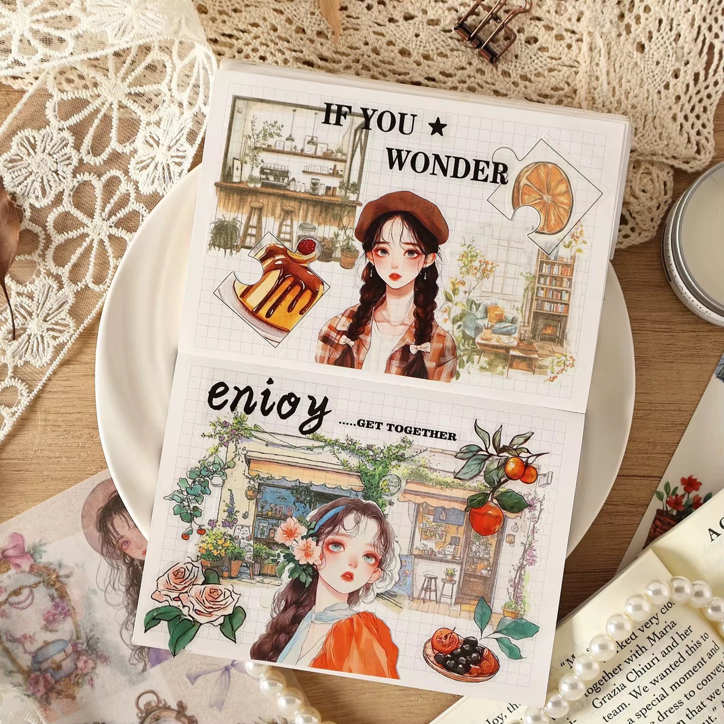 Cozy Girl Sticker Book