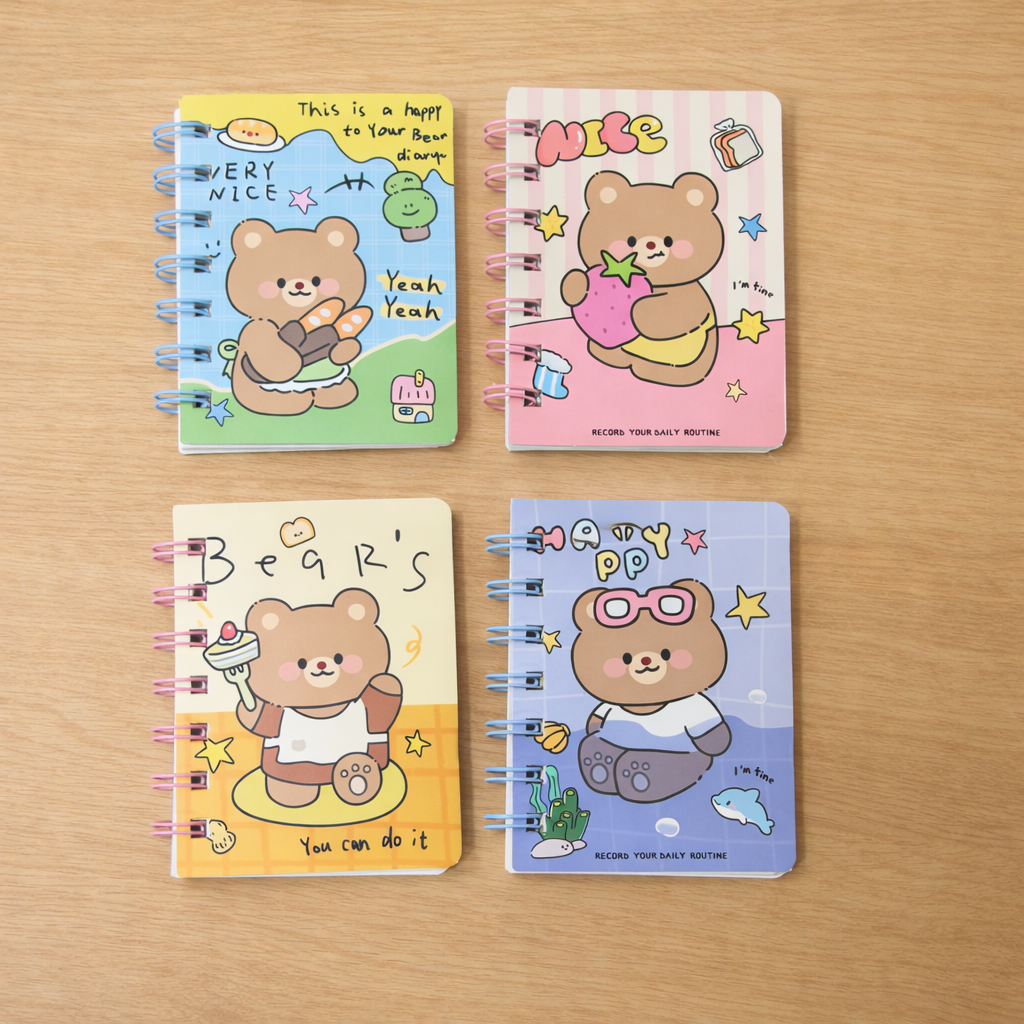 Kawaii Mini Spiral Diary