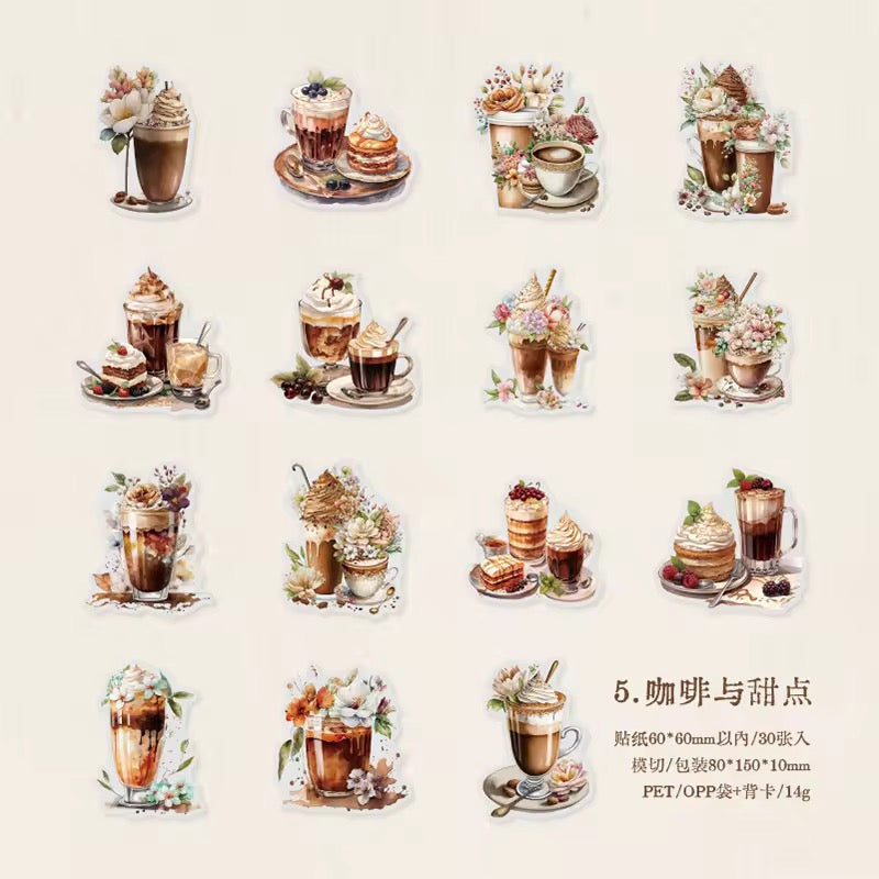 Coffee Diary Pet Stickers