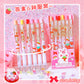 Strawberry Gel Pen Set (6pcs pack)