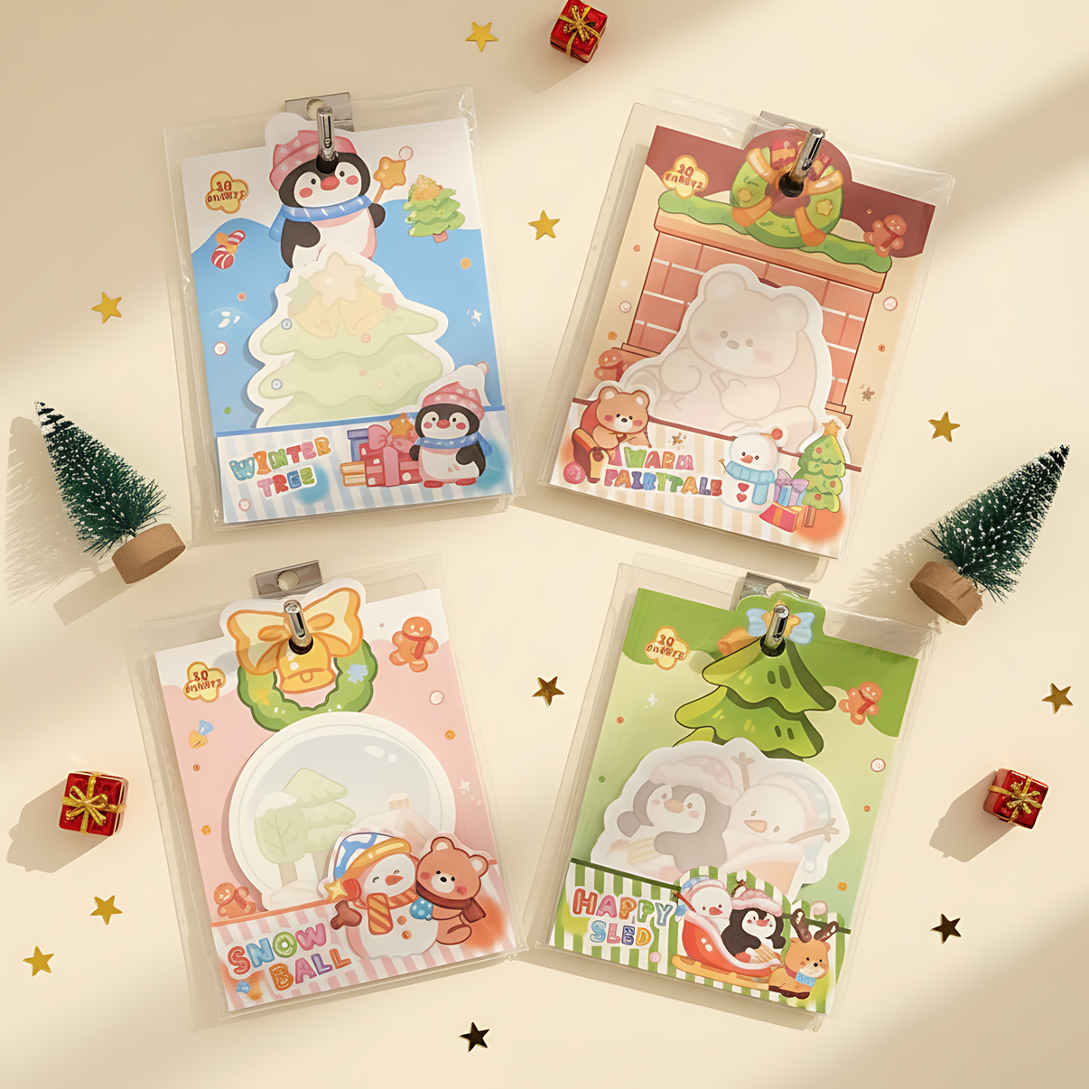 Winter Joy Sticky Notes
