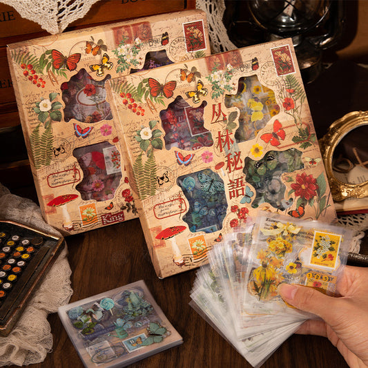 Vintage Sticker Box (100pcs)