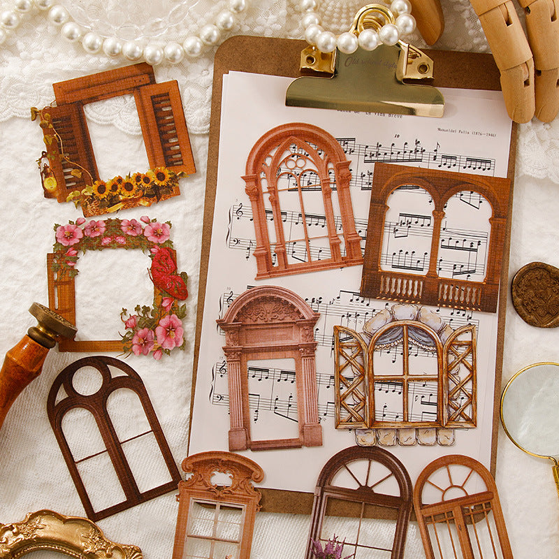 Vintage Window Of Frame Journal